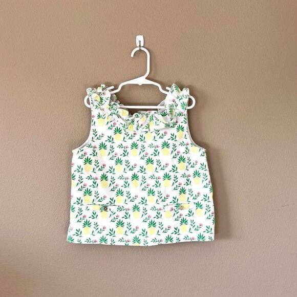 Janie And Jack Pineapple Print Ruffle Top - Picture 1 of 7